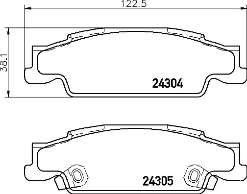 Poslední Šance Sada brzdových destiček, kotoučová brzda BREMBO P09007
