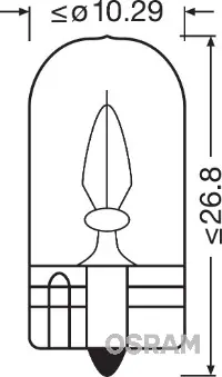 Žárovka, parkovací / obrysové světlo OSRAM 2841 Doprava Zdarma