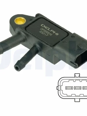 Originální Senzor, tlak výfukového plynu DELPHI DPS00016