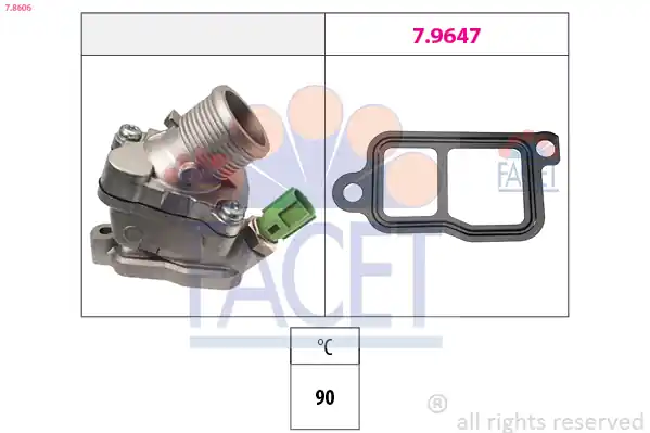 Termostat, chladivo FACET 78606 Cenová Bomba