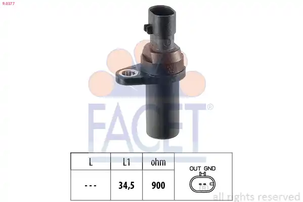 Autentický Generátor impulsů, klikový hřídel FACET 90377