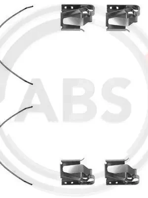 Hit Sezóny Sada příslušenství, obložení kotoučové brzdy A.B.S. 1269Q