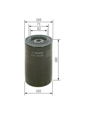 Sezónní Sleva Olejový filtr BOSCH 0 451 302 182