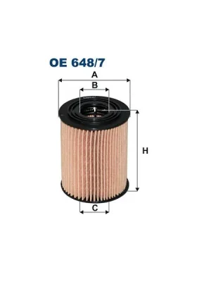 Nejprodávanější Olejový filtr FILTRON OE 648/7