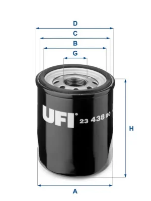 Výprodej Olejový filtr UFI 23.438.00