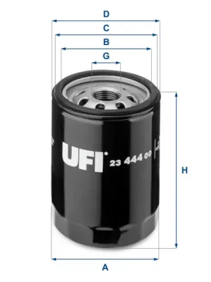 Olejový filtr UFI 23.444.00 Akční Nabídka