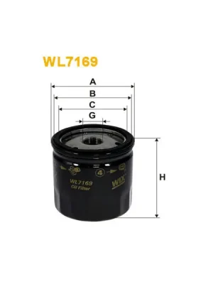 Olejový filtr WIX FILTERS WL7169 Sezónní Sleva