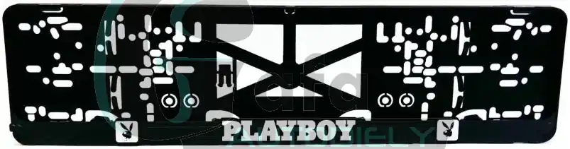 Zlevněný Podložka pod SPZ PLAY BOY 3D 2ks