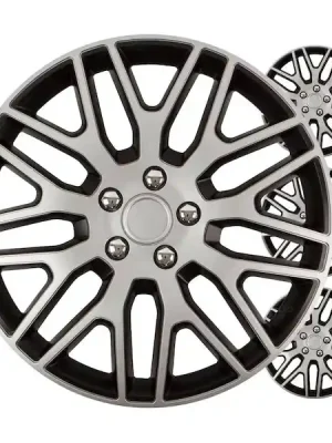 Poklice na kola 4ks sada Dakar černá a stříbrná 14" COLOR BOX Nakupujte Hned
