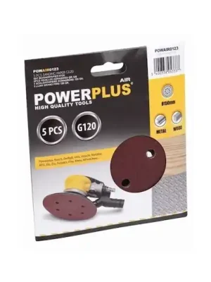 POWAIR0123 5x brusný disk 150mm G120 POWERPLUS Časově Omezené