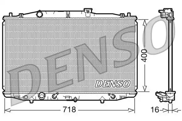 Expresní Doručení Chladič, chlazení motoru DENSO DRM40024