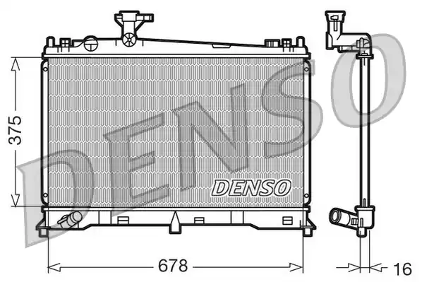 Speciální Cena Chladič, chlazení motoru DENSO DRM44010