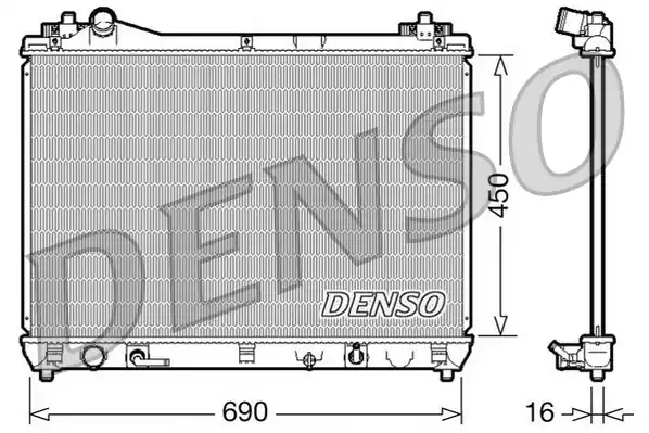 Chladič, chlazení motoru DENSO DRM47017 Kup Teď