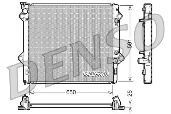 Značkový Chladič, chlazení motoru DENSO DRM50046