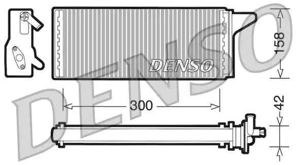 Zlevněný Výměník tepla, vnitřní vytápění DENSO DRR12001