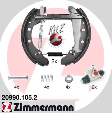 Sada brzdových čelistí ZIMMERMANN 209901052 Expresní Doručení