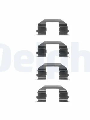 Sada příslušenství, obložení kotoučové brzdy DELPHI LX0255 Rychlé Dodání