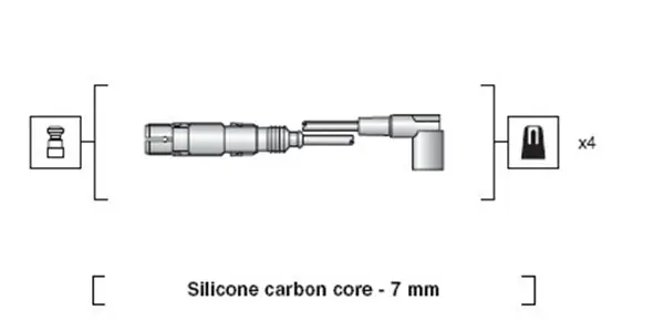 Zlevněný Sada kabelů pro zapalování MAGNETI MARELLI 941318111163