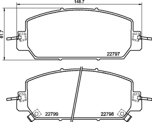 Sada brzdových destiček, kotoučová brzda BREMBO P 28 098 Časově Omezené