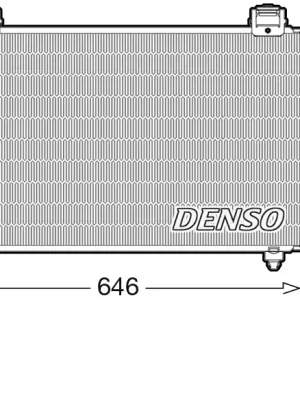 Kondenzátor, klimatizace DENSO DCN50043 Rychlé Dodání
