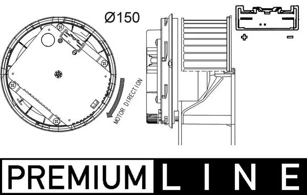 Vnitřní ventilátor MAHLE ORIGINAL AB 263 000P Nakupujte Hned