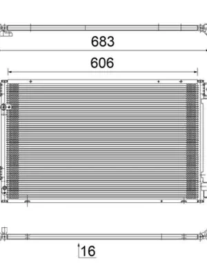 Bezpečná Platba Kondenzátor, klimatizace MAHLE ORIGINAL AC 819 000S