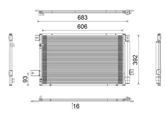 Bezpečná Platba Kondenzátor, klimatizace MAHLE ORIGINAL AC 819 000S