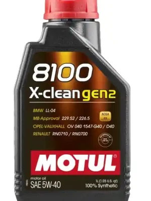 Motul 8100 X-clean gen2 5W-40 1L Aktuální