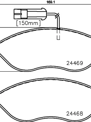 Sada brzdových destiček, kotoučová brzda HELLA 8DB 355 020-651 Nízká Cena