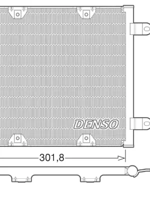 Hit Sezóny Kondenzátor, klimatizace DENSO DCN02028