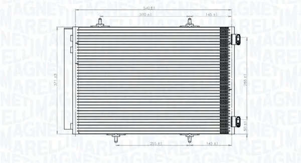 Kondenzátor, klimatizace MAGNETI MARELLI 350203822000 Originální