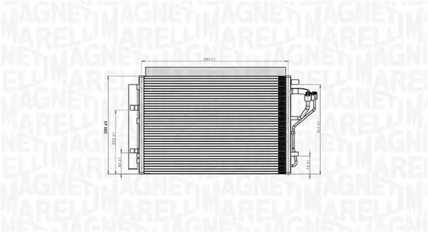 Kondenzátor, klimatizace MAGNETI MARELLI 350203851000 Aktuální