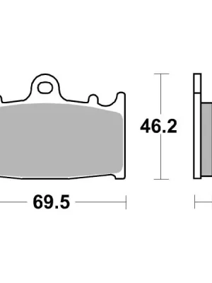 Poslední Šance Sada brzdových destiček, kotoučová brzda BREMBO 07KA1306