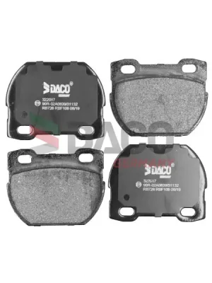 Sada brzdových destiček, kotoučová brzda DACO Germany 322017 Akce