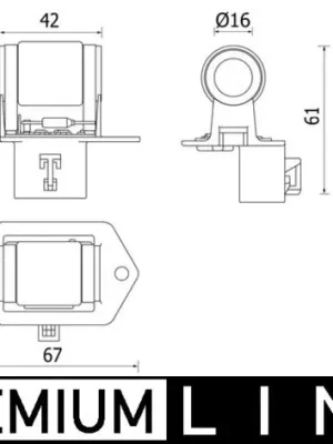 Koupit Online Předřazený odpor, elektromotor (ventilátor chladiče) MAHLE ORIGINAL CFR 8 000P