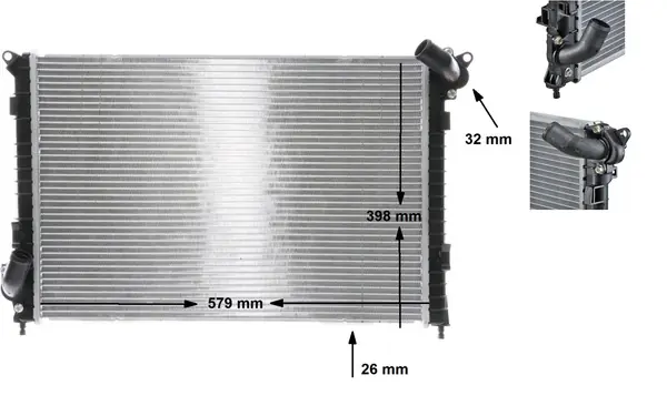 Výhodná Nabídka Chladič, chlazení motoru MAHLE ORIGINAL CR 984 000S