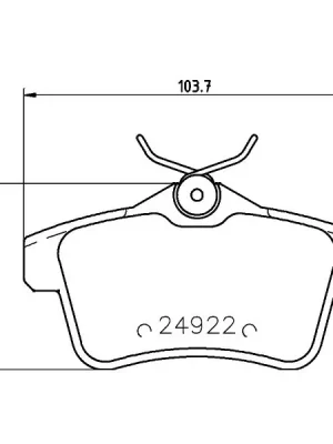 Nakupujte Hned Sada brzdových destiček, kotoučová brzda HELLA PAGID 8DB 355 014-531