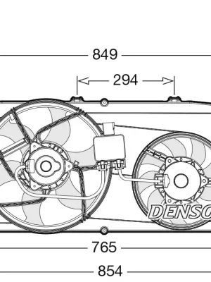 Větrák, chlazení motoru DENSO DER10009 Dokud Zásoby Vydrží