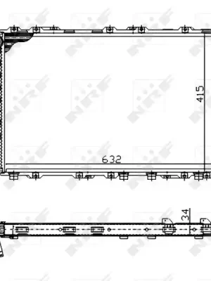 Chladič, chlazení motoru NRF 51320A Expresní Doručení