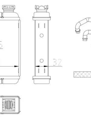 Ihned K Objednání Výměník tepla, vnitřní vytápění NRF 54411