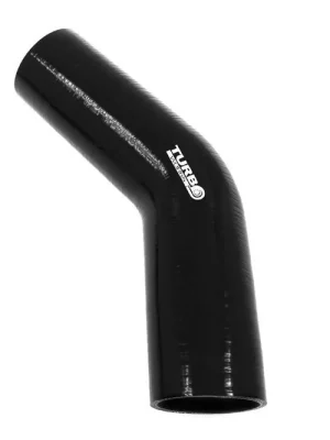 Top Prodej Silikonová hadice - 45° koleno černá 114 mm XL