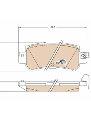 Sada brzdových destiček, kotoučová brzda TRW GDB3539 Must-Have