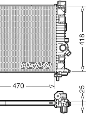 Chladič, chlazení motoru DENSO DRM20114 Odeslání Ihned