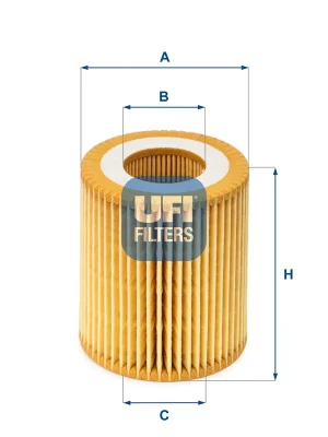 Olejový filtr UFI 2504900 Nízká Cena