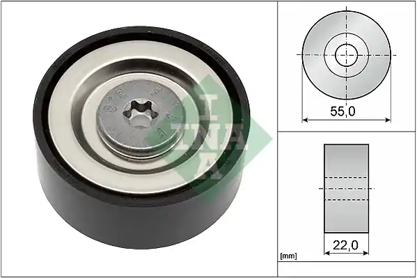 Vratná/vodicí kladka, klínový žebrový řemen INA 532072010 Koupit Online