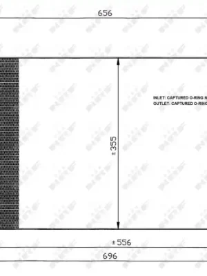 Kondenzátor, klimatizace NRF 35474 Nová Kolekce