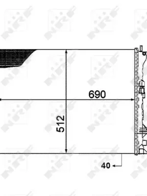 Sezónní Sleva Chladič, chlazení motoru NRF 53820