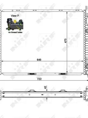 Doprava Zdarma Chladič, chlazení motoru NRF 55325