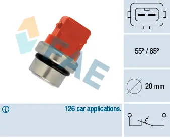 Teplotní spínač FAE 35320 Ověřený