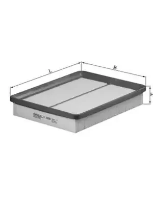 Vzduchový filtr MAHLE ORIGINAL LX1039 Expresní Doručení